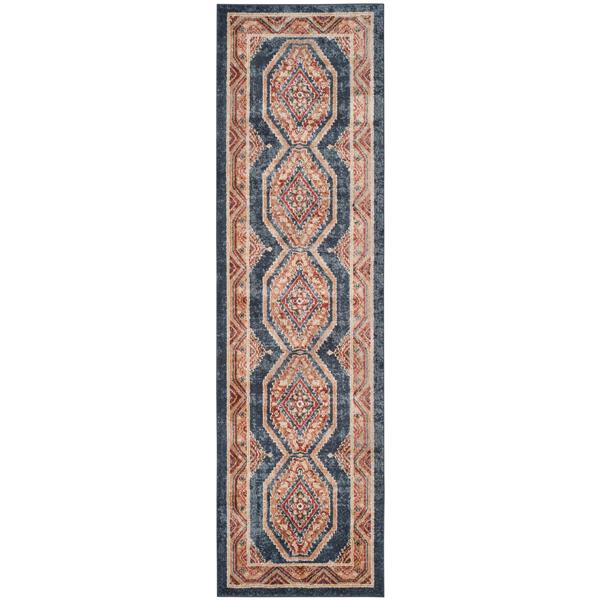 Safavieh Bijar Floral Rug - 2.3-ft x 8-ft - Polypropylene - Blue