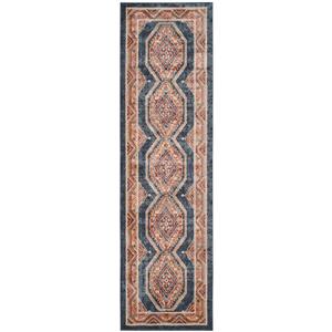 Safavieh Bijar Floral Rug - 2.3-ft x 8-ft - Polypropylene - Blue