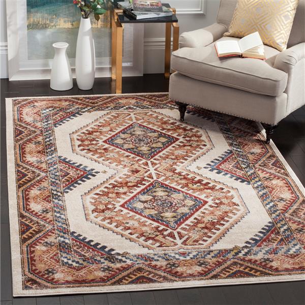 Safavieh Bijar Floral Rug - 4-ft x 6-ft - Polypropylene - Ivory