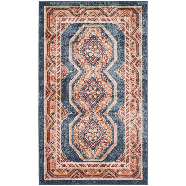 Safavieh Bijar Floral Rug - 3-ft x 5-ft - Polypropylene - Blue