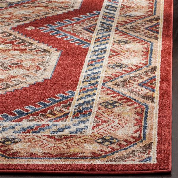 Safavieh Bijar Floral Rug - 2.3-ft x 8-ft - Polypropylene - Red