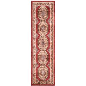 Safavieh Bijar Floral Rug - 2.3-ft x 8-ft - Polypropylene - Red