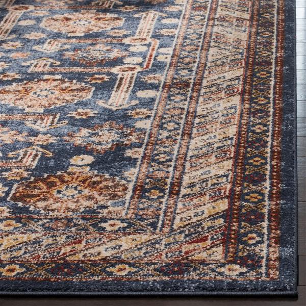 Safavieh Bijar Floral Rug - 2.3-ft x 10-ft - Polypropylene - Royal Blue