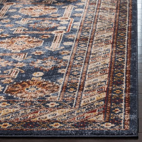 Safavieh Bijar Floral Rug - 2.3-ft x 12-ft - Polypropylene - Blue