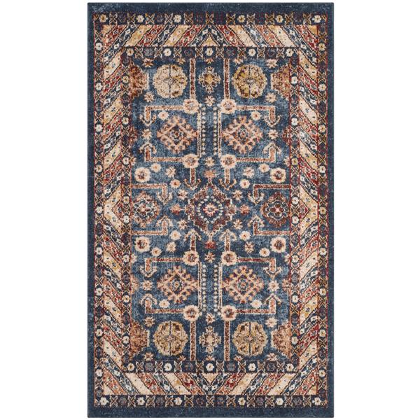 Safavieh Bijar Floral Rug - 3-ft x 5-ft - Polypropylene - Blue