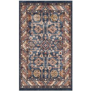 Safavieh Bijar Floral Rug - 3-ft x 5-ft - Polypropylene - Blue