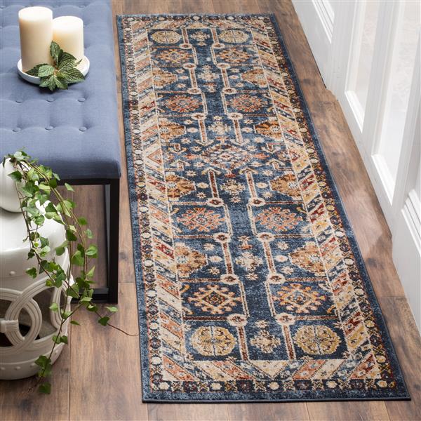 Safavieh Bijar Floral Rug - 2.3-ft x 6-ft - Polypropylene - Blue