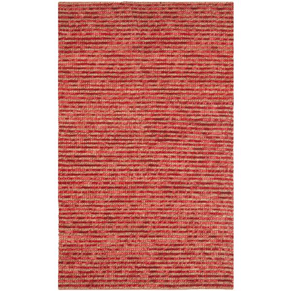 Safavieh Bohemian Stripe Rug - 2-ft x 3-ft - Jute - Red