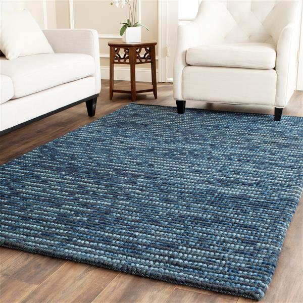 Safavieh Bohemian Solid Rug - 2-ft x 3-ft - Jute - Dark Blue