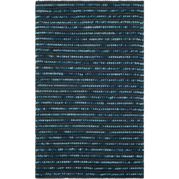 Safavieh Bohemian Solid Rug - 2-ft x 3-ft - Jute - Dark Blue