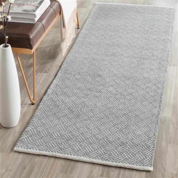 Safavieh Boston Geometric Rug - 2.3-ft x 11-ft - Cotton - Gray