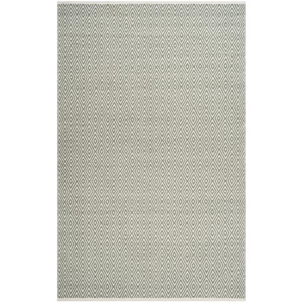 Safavieh Boston Geometric Rug - 4-ft x 6-ft - Cotton - Gray