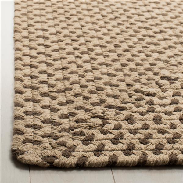 Safavieh Braided Rug - 6-ft x 6-ft - Cotton - Brown