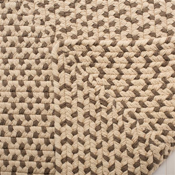 Safavieh Braided Rug - 6-ft x 6-ft - Cotton - Brown