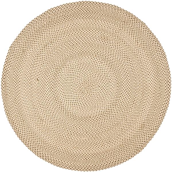 Safavieh Braided Rug - 6-ft x 6-ft - Cotton - Brown