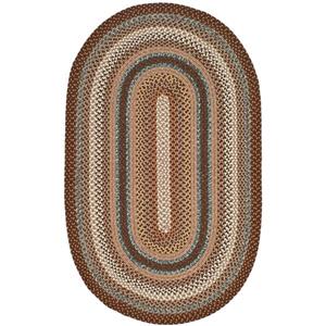 Safavieh Braided Stripe Rug - 3-ft x 5-ft - Cotton - Brown