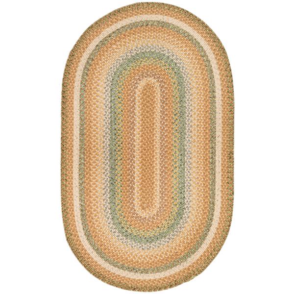 Safavieh Braided Stripe Rug - 3-ft x 5-ft - Cotton - Brown