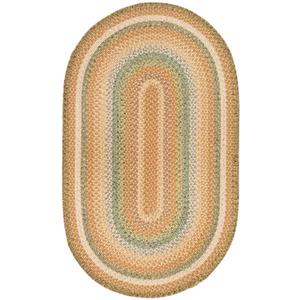 Safavieh Braided Stripe Rug - 3-ft x 5-ft - Cotton - Brown