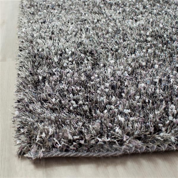 Safavieh Malibu Shag Solid Rug - 8-ft x 10-ft - Polyester - Charcoal