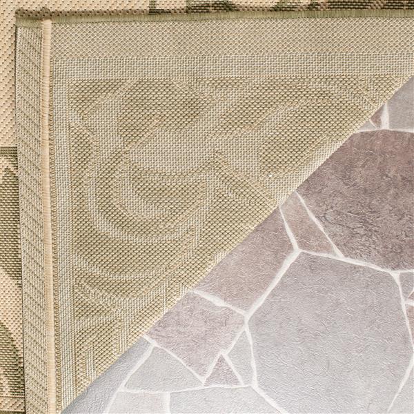 Safavieh Courtyard Rug - 5.3-ft x 7.6-ft - Polypropylene - Olive/Natural