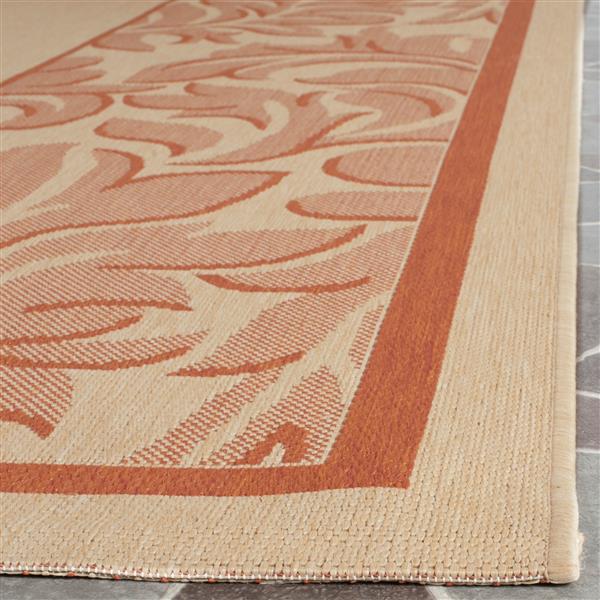 Safavieh Courtyard Rug - 2.6-ft x 5-ft - Polypropylene - Terracotta