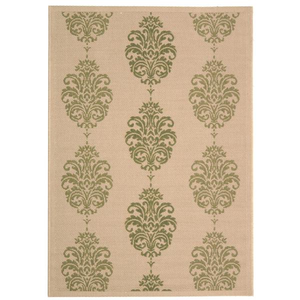 Safavieh Courtyard Rug - 5.3-ft x 7.6-ft - Polypropylene - Olive/Natural