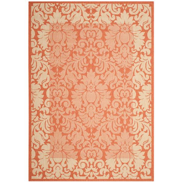 Safavieh Courtyard Rug - 5.3-ft x 7.6-ft - Polypropylene - Terracotta