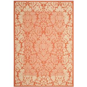 Safavieh Courtyard Rug - 5.3-ft x 7.6-ft - Polypropylene - Terracotta