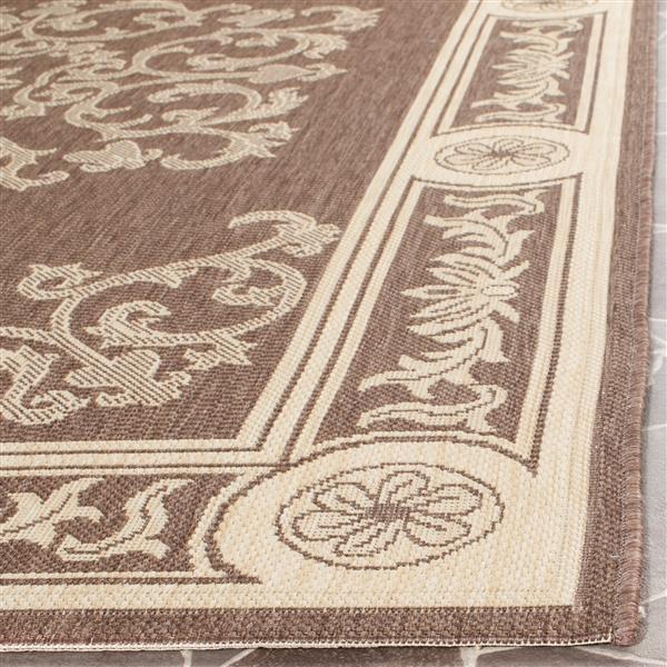 Safavieh Courtyard Rug - 2.3-ft x 6.6-ft - Polypropylene - Chocolate