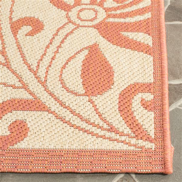 Safavieh Courtyard Rug - 2.3-ft x 10-ft - Polypropylene - Terracotta