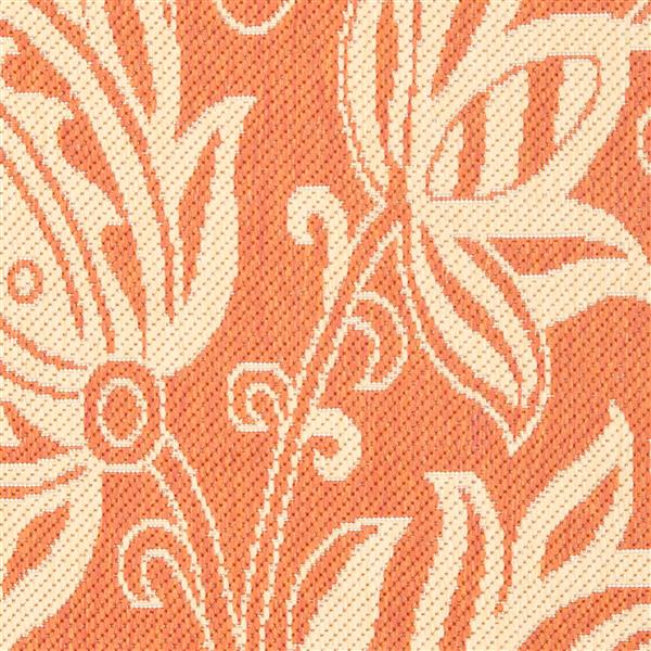 Safavieh Courtyard Rug - 2.3-ft x 10-ft - Polypropylene - Terracotta
