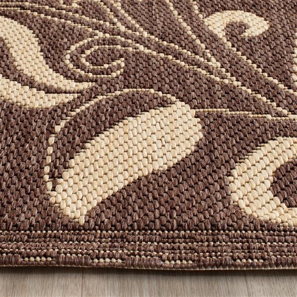 Safavieh Courtyard Rug - 2.6-ft x 5-ft - Polypropylene - Chocolate