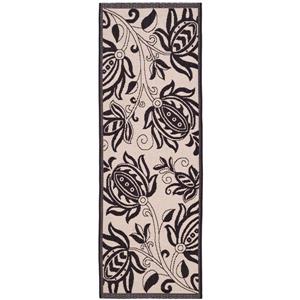 Safavieh Courtyard Floral Rug - 2.3-ft x 14-ft - Polypropylene - Sand