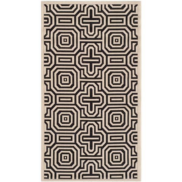 Safavieh Courtyard Geometric Rug - 2.6-ft x 5-ft - Polypropylene - Sand