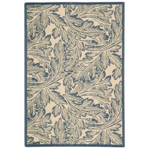 Safavieh Courtyard Rug - 2.6-ft x 5-ft - Polypropylene - Blue/Natural