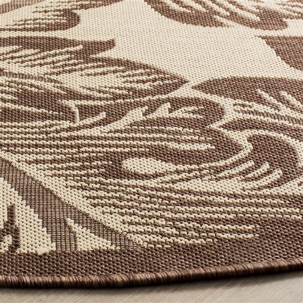 Safavieh Courtyard Rug - 2.6-ft x 5-ft - Polypropylene - Brown/Natural