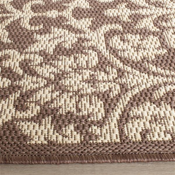 Safavieh Courtyard Rug - 5.3-ft x 7.6-ft - Polypropylene - Chocolate