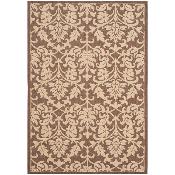 Safavieh Courtyard Rug - 5.3-ft x 7.6-ft - Polypropylene - Chocolate