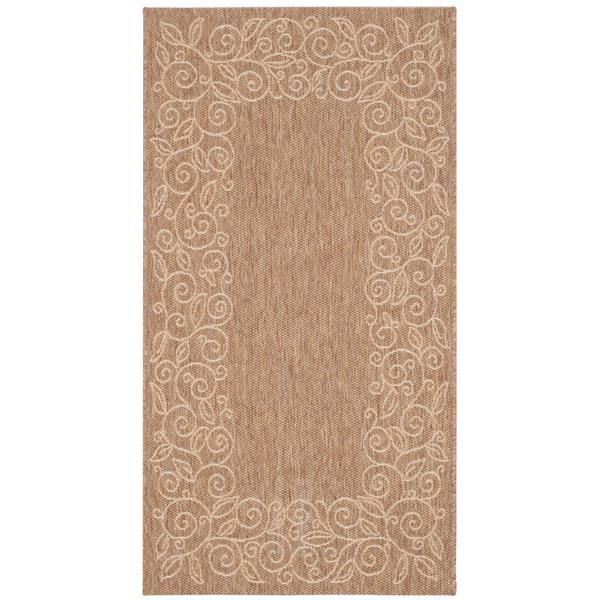 Safavieh Courtyard Border Rug - 2.6-ft x 5-ft - Polypropylene - Beige