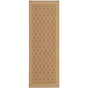 Safavieh Courtyard Trellis Rug - 2.3-ft x 6.6-ft - Polypropylene - Beige