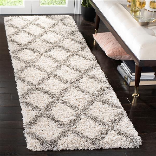 Safavieh Hudson Trellis Rug - 2.3-ft x 8-ft - Polypropylene - Ivory