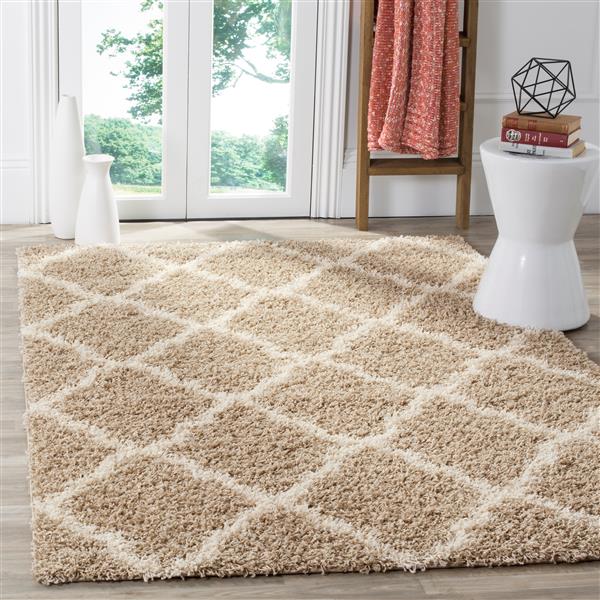 Safavieh Dallas Trellis Rug - 6-ft x 6-ft - Polypropylene - Beige