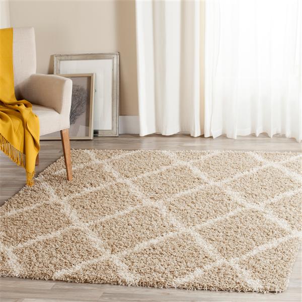 Safavieh Dallas Trellis Rug - 6-ft x 6-ft - Polypropylene - Beige