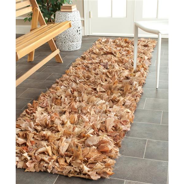 Safavieh Rio Abstract Rug - 2.3-ft x 11-ft - Polyester - Brown