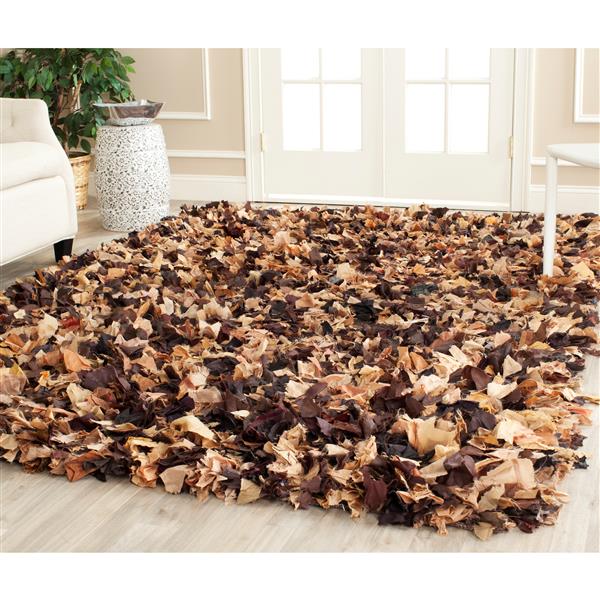 Safavieh Rio Abstract Rug - 4-ft x 6-ft - Polyester - Brown