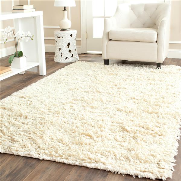 Safavieh 3D Solid Rug - 3-ft x 5-ft - Wool - Ivory