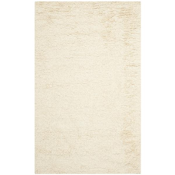 Safavieh 3D Solid Rug - 3-ft x 5-ft - Wool - Ivory