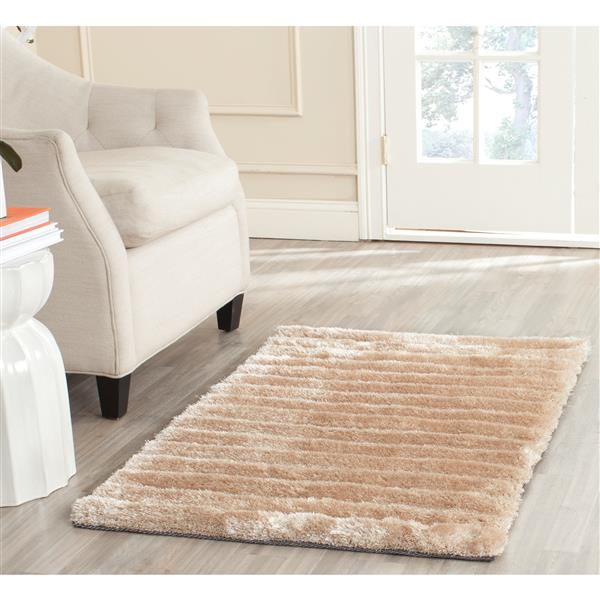 Safavieh 3D Abstract Rug - 2.5-ft x 4-ft - Polypropylene - Champagne