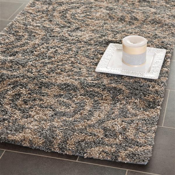 Safavieh Florida Damask Rug - 2.3-ft x 9-ft - Synthetic - Gray