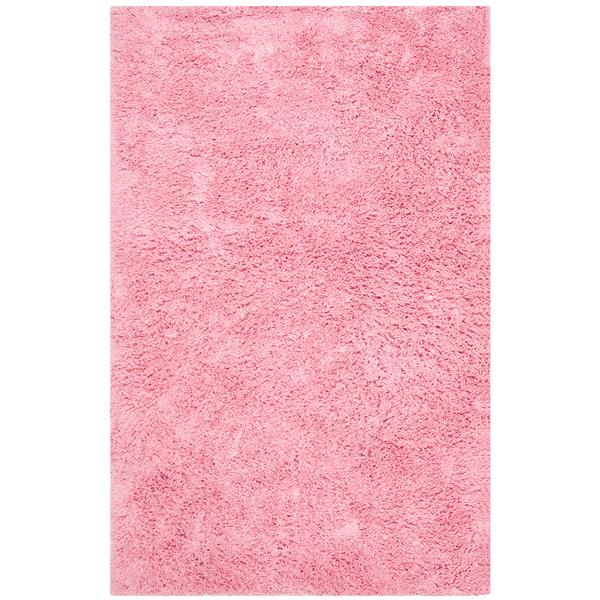 Safavieh Shag Solid Rug - 3-ft x 5-ft - Polyester - Pink